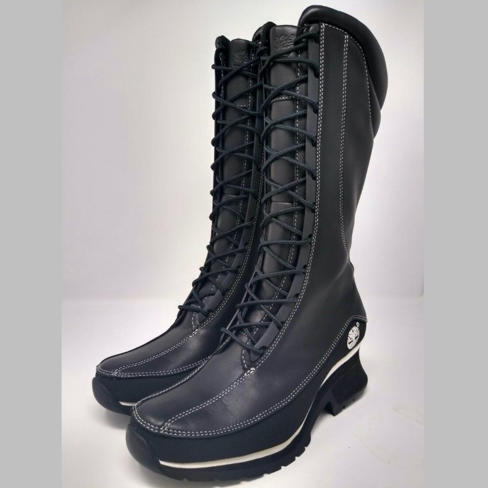 Timberland Tall Euro Dub Spin Lace-Up Boots 8.5